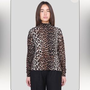 Ganni Leopard Print Sweater